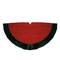 60" Red & Green Traditional Christmas Tree Skirt